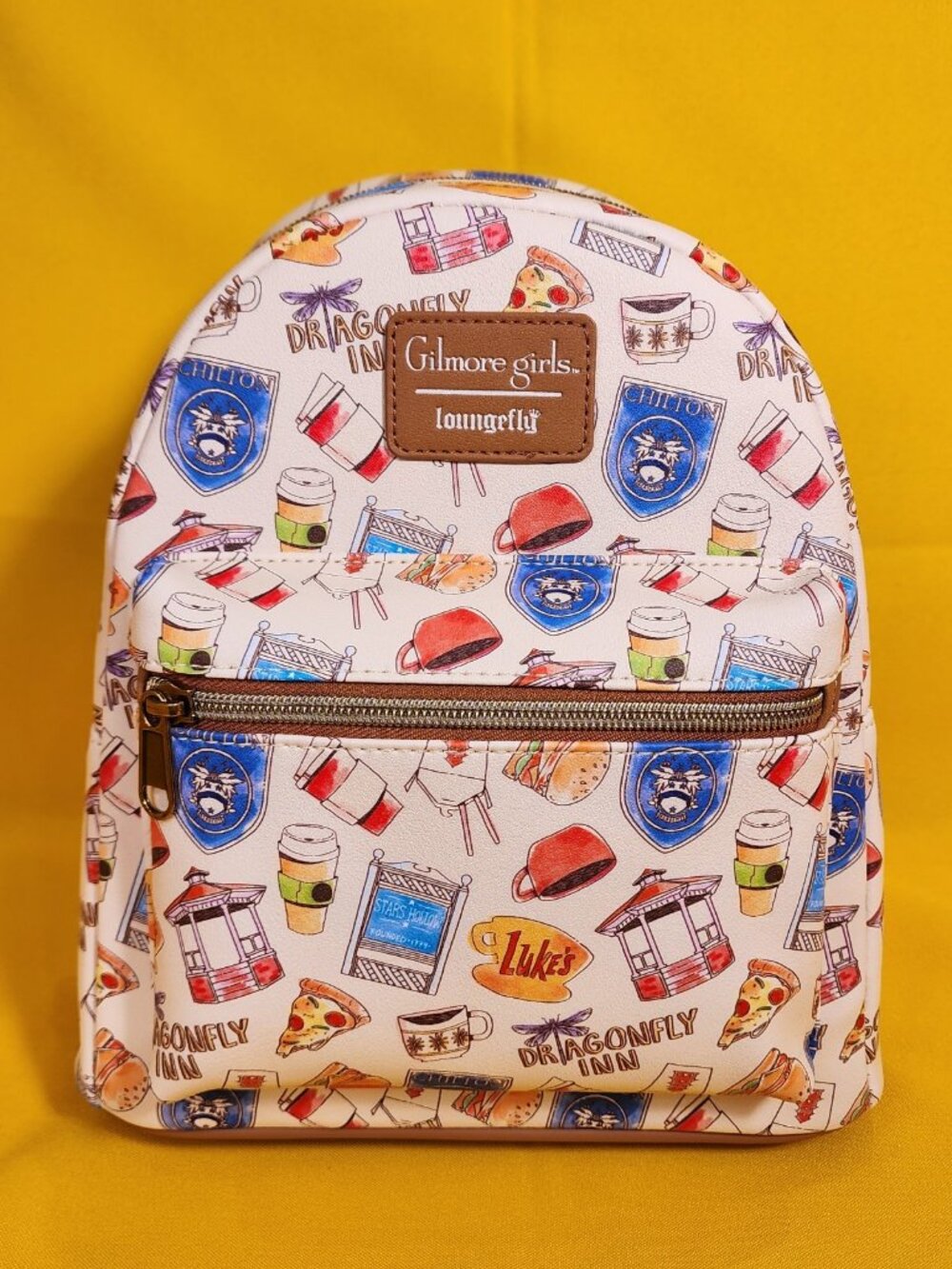 Loungefly Gilmore Girls Icons Stars Hollow Luke’s Dragonfly Inn Mini Backpack